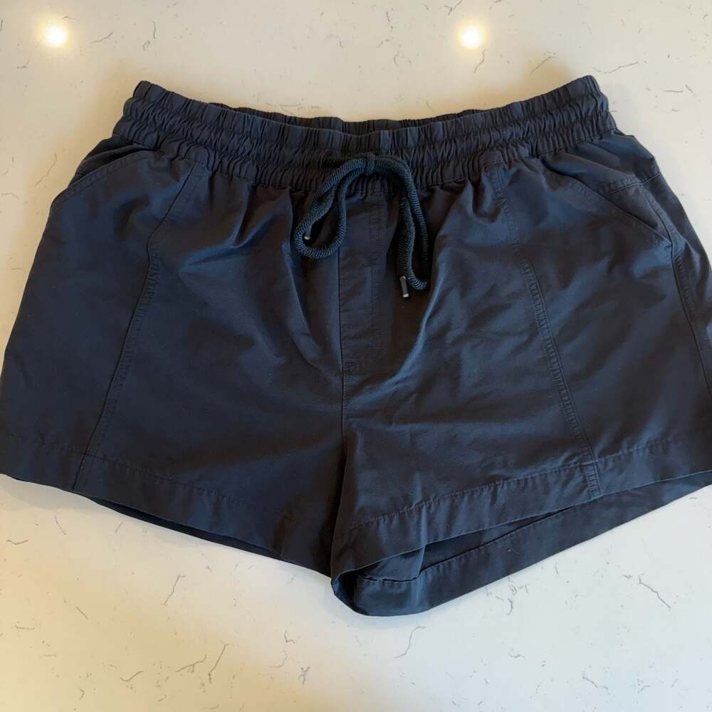 CALIA Women's Athletic or swim cover up Drawstring Shorts Black Size L